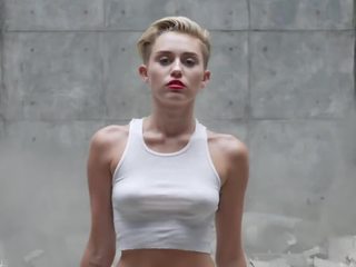 Miley cyrus - penghancuran bola (porno mengedit)