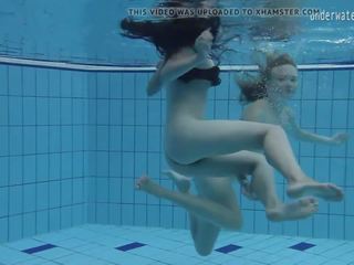 Two first-rate Lesbians in the Pool Loving Eachother: Free X rated movie 42