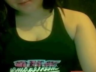 Graceful lady Licks Her Nips On Chatroulette