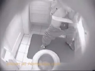 Slēpts kamera - tualete masturbācija