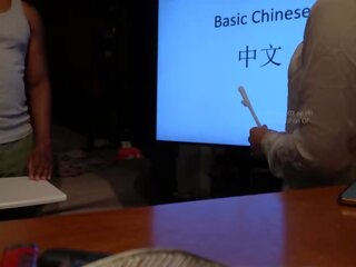 중국의 선생 이 성인 클립 와 학생 시 개인 클래스 (speaking 중국의) 섹스 클립 영화