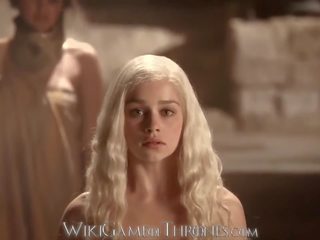 Emilia Clarke Real Explicit x rated film Scenes Daenerys Targaryen and Khal Drogo Ga