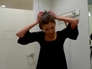 Michelle in the Changing Room, Free In Changing Room sex clip show