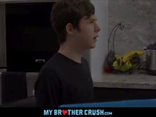 Twink Step Brother With A Nice Big Thick manhood Dakota Lovell Fucked By Cub Step Brother Scott Demarco In Family Kitchen