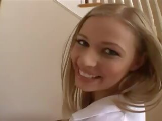 Enticing Blonde Mary Anne Fucks Herself Eagerly by the Big putz