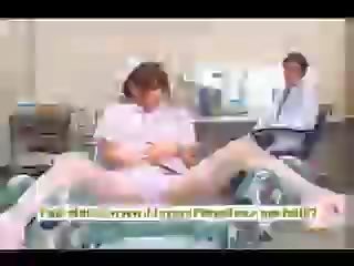 أكيهو يوشيزاوا beguiling الآسيوية ممرضة تتمتع إغاظة ال الطبيب