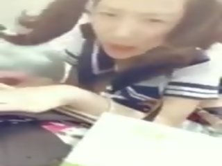Chinees jong universiteit student genageld 2: gratis volwassen video- 5e