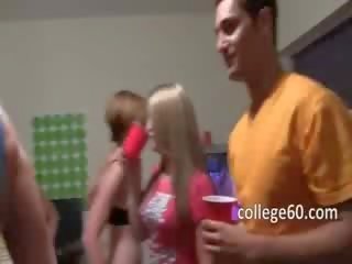 College babes enjoy riding on dick