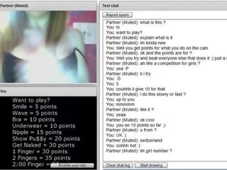 Hot to trot Swiss babe Chatroulette Game